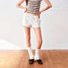NUTH尼龙抽绳休闲短裤女撞色线透气运动感短裤 商品缩略图0