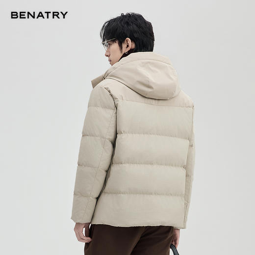 贝纳川通勤时尚连帽保暖男士面包服羽绒服ECT405251 商品图11