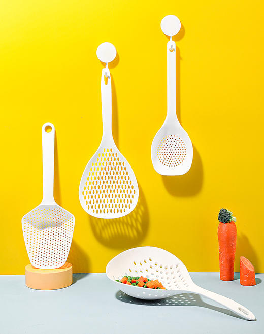 【日式捞勺】捞面大漏勺厨房长柄饺子馄饨沥水勺加大多款批发 商品图2