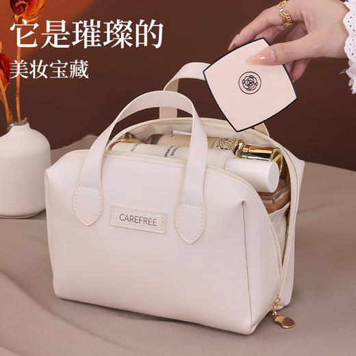 【美妆好物各得其所！想“妆”就装】新款精致贝影化妆包手提大容量旅行化妆品收纳包。ry 商品图1