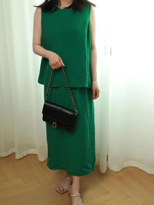 LPIUTY品牌直发！老钱风天丝亚麻无袖 上衣C12TJ-99901A/半身裙C12TJ-99901B 商品图4