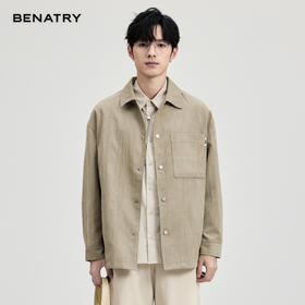 贝纳川麂皮绒翻领茄克ECF100007