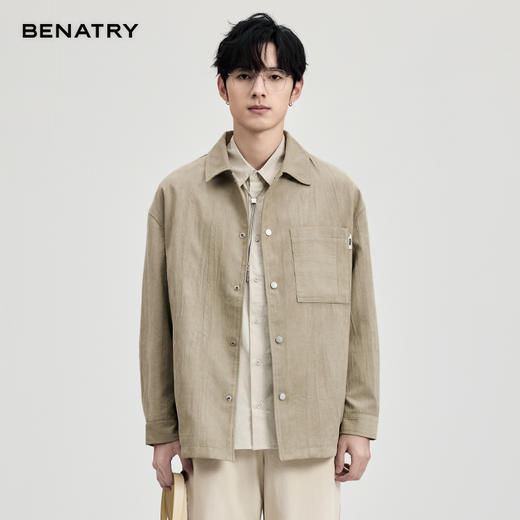 贝纳川麂皮绒翻领茄克ECF100007 商品图0