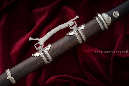 【福利作品】三希堂  青骓系列  陨铁卷草小唐刀 未开刃 商品图7