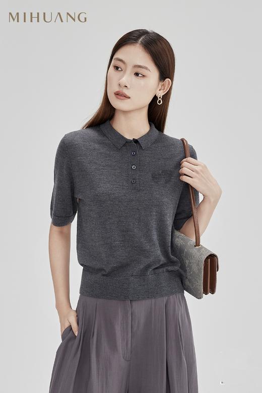 米皇小翻领短袖女衫 商品图0