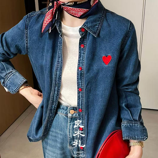 良木礼爱心牛仔外套（25680 商品图0