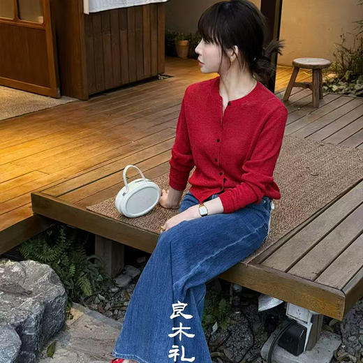 【现货】良木礼百搭开衫圆领针织衫(39674) 商品图0