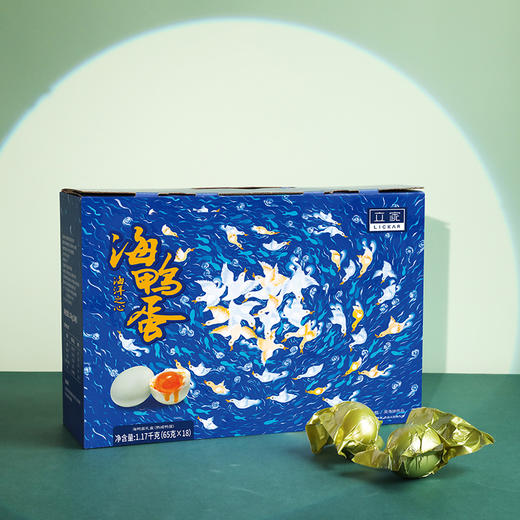 立家海鸭蛋（海洋之心款）礼盒65g*18枚 商品图1