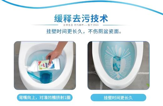 【亚欧超市】白猫蓝洁灵强力洁厕液500g*2 商品图1