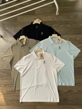 昂跑夏季男士速干户外运动短袖t恤Polo衫