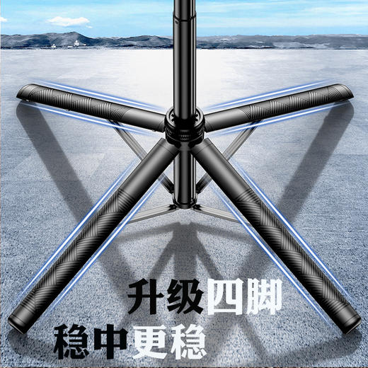 C18/C19/TTO1跳跳杆稳拍器云台自拍杆手机支架落地三脚架 手机通用360度自拍照神器360度旋转多功能手持防抖旅游便携直播演唱会拍摄专用稳定器四脚 商品图2