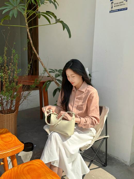 火桐hooton 高定系列 灼灼其华 高密汉麻长袖衬衫YT3001 商品图7