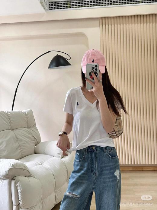 RalphLauren/拉夫劳伦老钱风v领短袖T恤（SS） 商品图12
