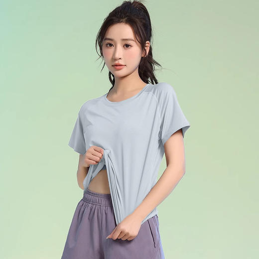 瑜伽服套装跑步运动健身房晨跑，专业速干衣春夏季时尚高级感GM-TX3364+DK6143 商品图0