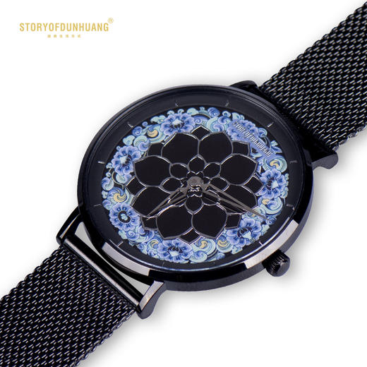 敦煌故事原创国潮腕表超薄大表盘九色鹿金属情侣手表 商品图2