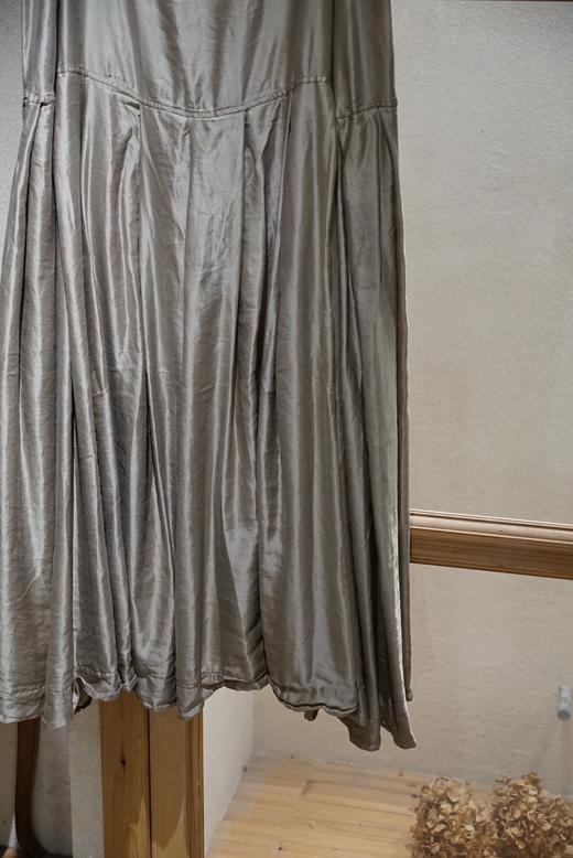 ALBUM DI FAMIGLIA 丝棉混纺无袖百褶背心连衣裙 商品图12