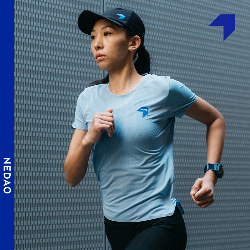NEDAO内道纯色跑步爽感T 女子