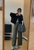 美食复古解构线密斜纹立体分割工装裤宽松微镰刀裤 商品缩略图8
