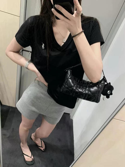 RalphLauren/拉夫劳伦老钱风v领短袖T恤（SS） 商品图10