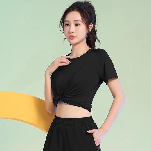 瑜伽服套装跑步运动健身房晨跑，专业速干衣春夏季时尚高级感GM-TX3364+DK6143 商品图4