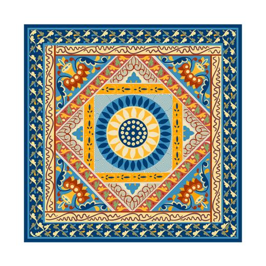 敦煌故事桑蚕丝春秋印花送礼中国风女丝巾 商品图1