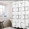 天丰黑白方格浴帘200*200 商品缩略图1