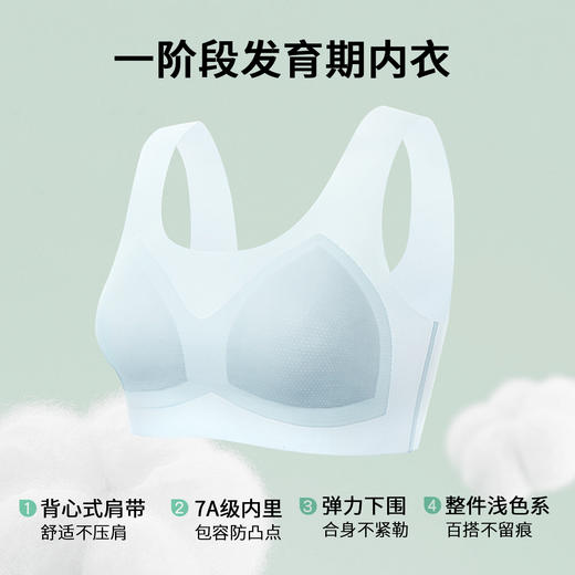 A5-【2件装】【7A抑菌】【一阶段6-12岁】春夏女童发育期儿童内衣少女文胸   花漾辰光 /桃心奶芙/甜蜜豆沙【青春系列】 商品图3