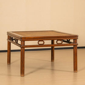 清早期 黄花梨圆包圆单圈卡子花大禅凳