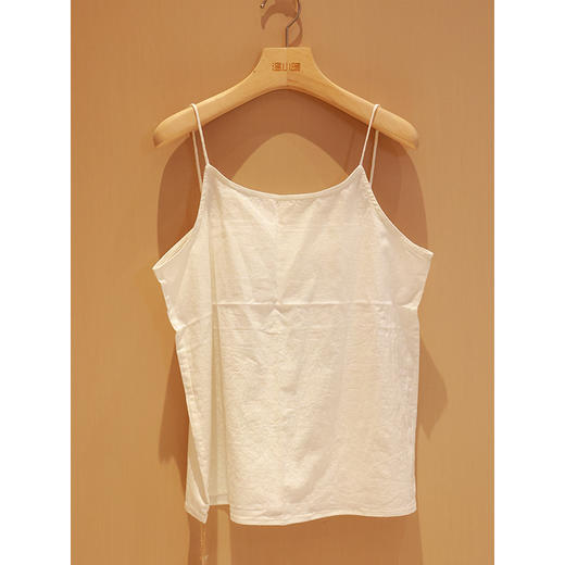 【线上专属】短款吊带（细带）（19718001山矾B40） 商品图0