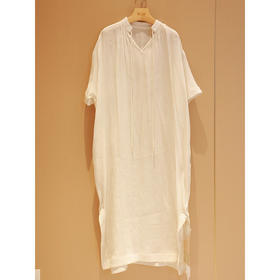 【线上专属】V领连衣裙(23707286-山矾)