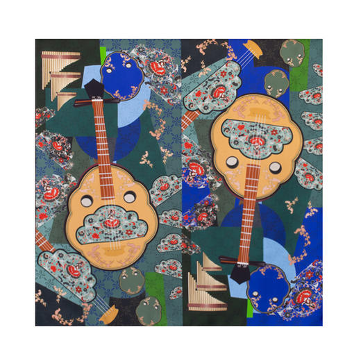 敦煌故事桑蚕丝印花送礼中国风女丝巾 商品图3