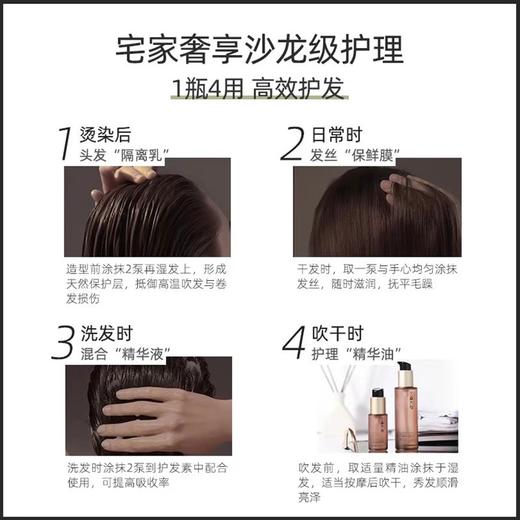 【两瓶装送气垫梳】华熙生物三森万物水光奢润/盈润护发精华油30ml*2+赠品牌气垫梳*1 亮泽修护养发 品牌直发 商品图11