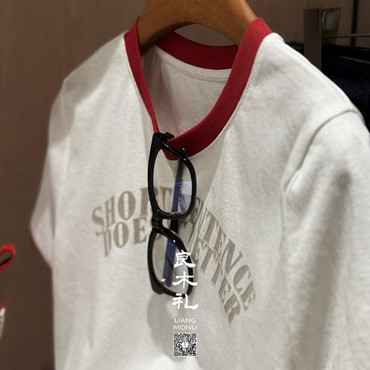 【部分现货】良木礼纯棉字母T恤（1143） 商品图3