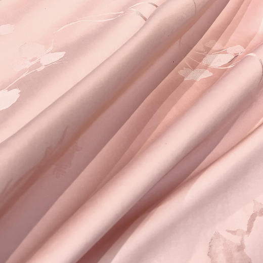 【春上新】10楼 安睡宝 长绒棉色织提花四件套-花吟粉 吊牌价3399-3599元 活动价1399-1499元 商品图3