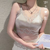 买一送一法式蕾丝美背吊带细带背心自带胸垫聚拢防走光一体式内搭大码内衣 商品缩略图2