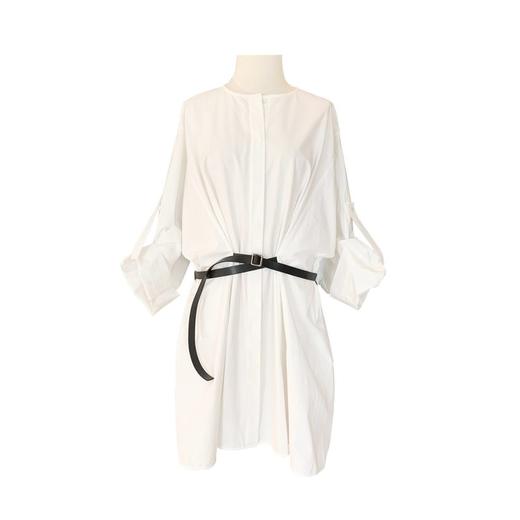 【高品质私服】【MC简白棉卷袖廓形腰带衬衫连衣裙】兼顾日常实穿性与品质感G1289-CC【无标出货 介意慎拍】 商品图9