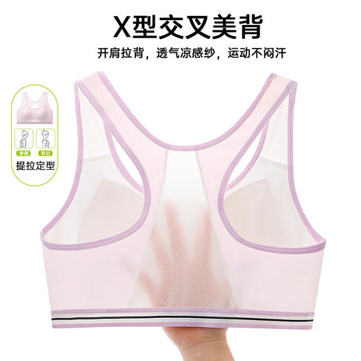 A5-【12-16岁网眼透气少女文胸】儿童内衣发育期防凸点女童背心   恒星乐园/春花初绽/海蓝乐园/爱梦花园/清丽少女【青春系列】 商品图5