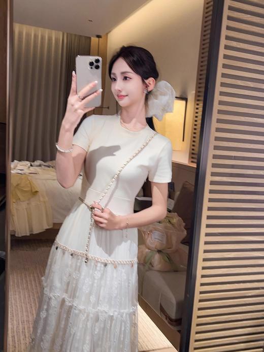 张心子【爱丽丝甜梦】夏款圆领品质显瘦气质连衣裙 U2503094 商品图3