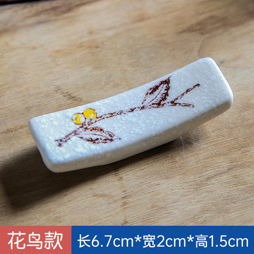 【出口筷勺托架】日式陶瓷筷子架家用勺子托架筷托餐厅酒店摆台餐具釉下彩和风筷枕 商品图8