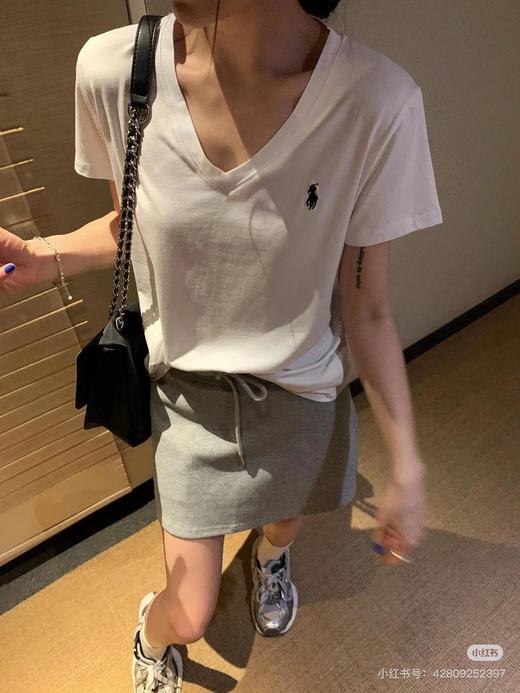RalphLauren/拉夫劳伦老钱风v领短袖T恤（SS） 商品图13