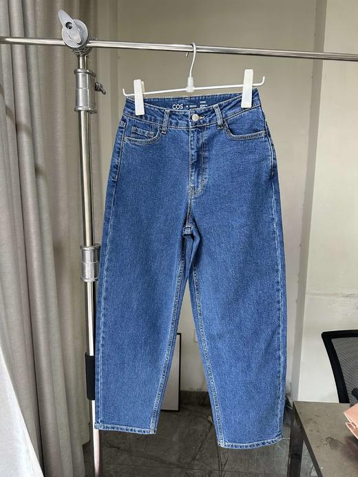 贝壳三 时尚百搭款高腰弹力锥形牛仔裤宽松阔腿遮肉休闲裤C041322 商品图3