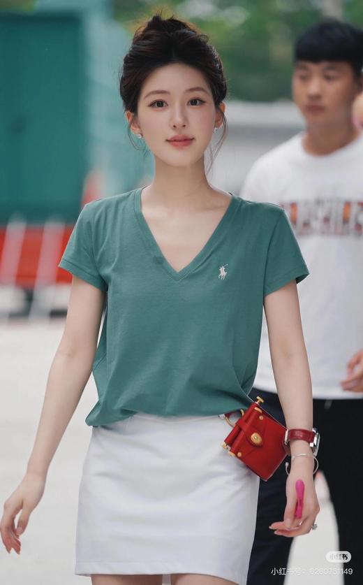 RalphLauren/拉夫劳伦老钱风v领短袖T恤（SS） 商品图5