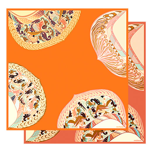 敦煌故事桑蚕丝印花送礼中国风女丝巾 商品图5