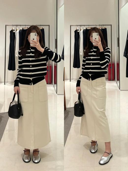 【高品质私服】【IC棉弹力牛仔长款半身裙】纯粹之美，简约至上，不挑身材G1283-CC【无标出货 介意慎拍】 商品图6