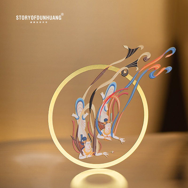 敦煌故事黄铜书签文创纪念品香满人间国风创意礼品