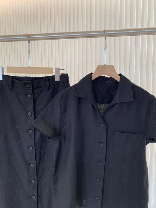 【高品质私服】【IC进口平纹亚麻短袖衬衫】质地挺括，光泽柔和自然肌理G1286-CC【无标出货 介意慎拍】 商品图9