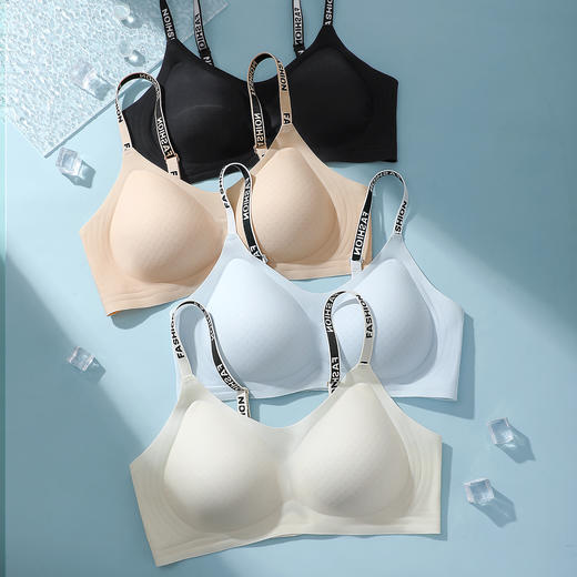 Z1-【适合75ABC-85ABC杯】【7A抑菌】【超薄凉感透气洞洞杯】【细肩带】无痕肩带美背内衣不空杯文胸   行云星摩/郁香新芽/摇曳浅夏 商品图10