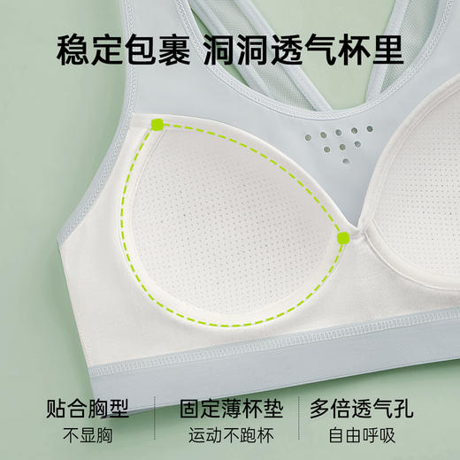 A5-【12-16岁二阶段】发育期儿童内衣女网孔透气运动背心  启梦星航【青春系列】 商品图2