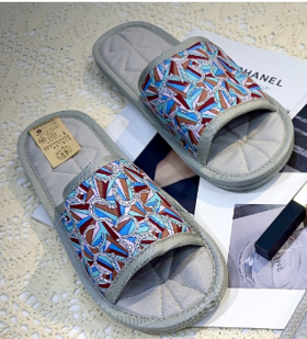 布艺拖鞋男款蓝色（L43-44）