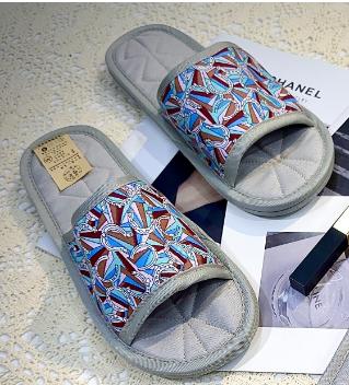 布艺拖鞋男款蓝色（L43-44） 商品图0